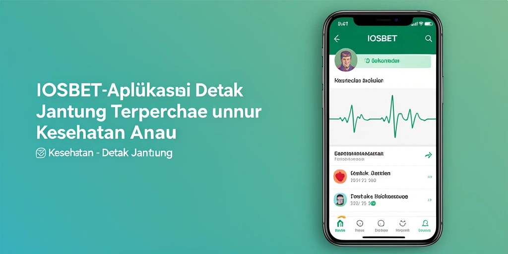 Tampilan antarmuka pengguna IOSBET untuk pemantauan detak jantung.