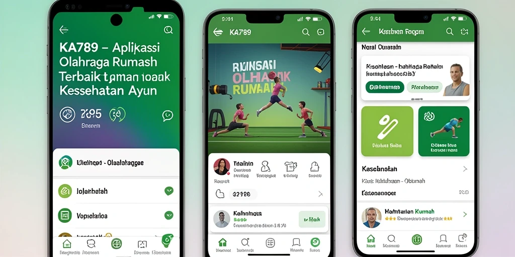 Antarmuka KA789 yang ramah pengguna dan fungsional untuk Olahraga Rumah.