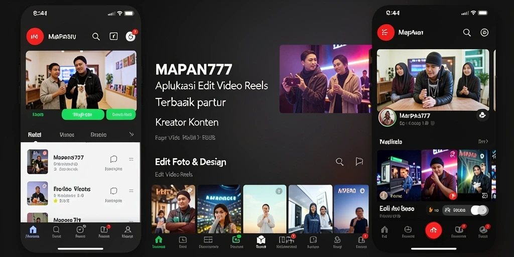 Antarmuka intuitif MAPAN777 untuk Edit Video Reels yang memudahkan pengguna.