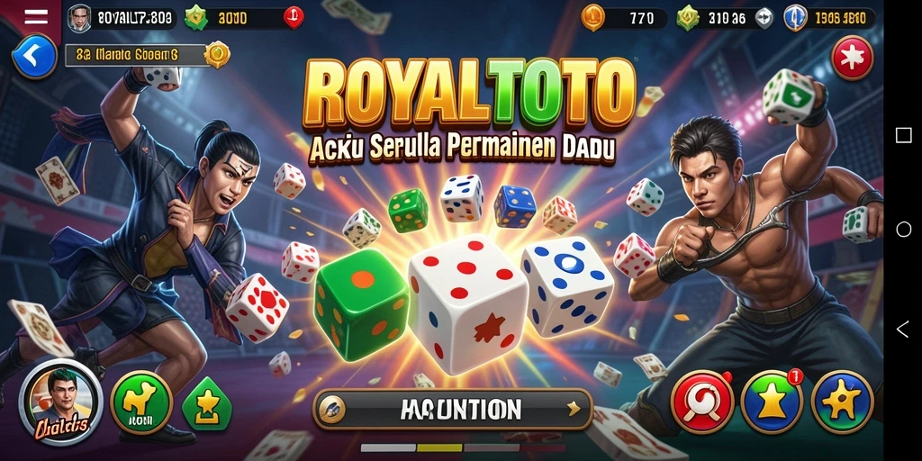 Antarmuka permainan ROYALTOTO yang menarik dan responsif.