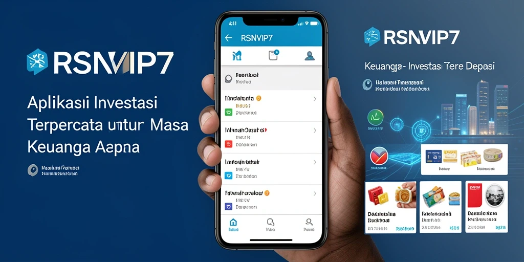 Antarmuka aplikasi RSNVIP7 untuk investasi menampilkan grafik dan analisis pasar.