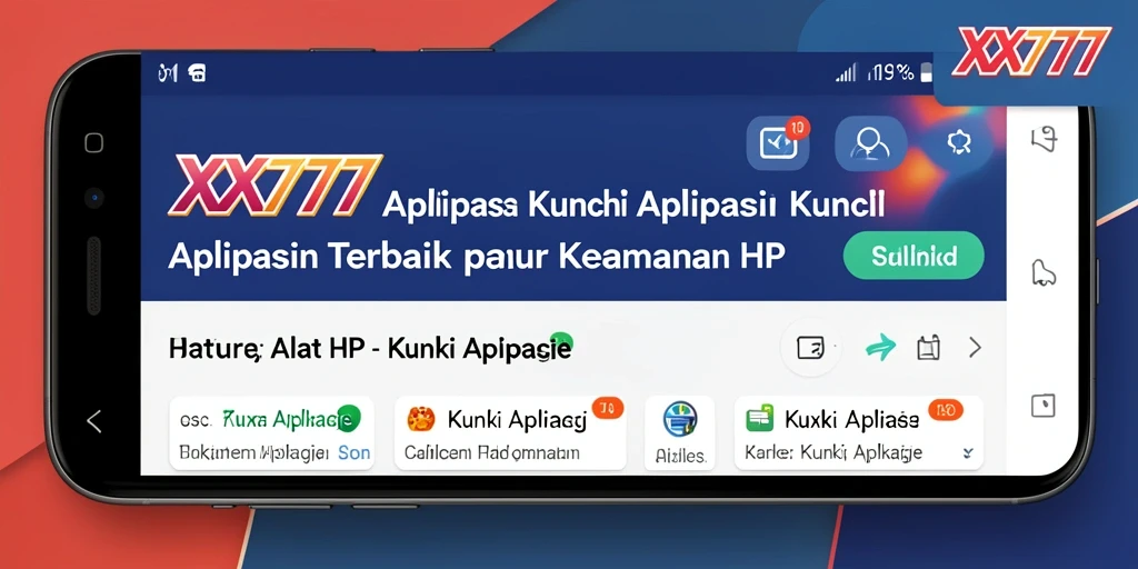 Screenshot antarmuka aplikasi Kunci Aplikasi XXX777 yang intuitif.